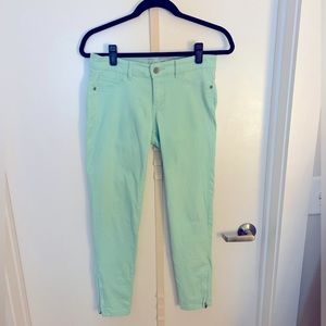 NY&C Mint Green Legging/Pant with zipper at ankles